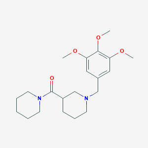 molecular formula C21H32N2O4 B247302 3-(1-Piperidinylcarbonyl)-1-(3,4,5-trimethoxybenzyl)piperidine 