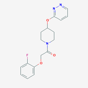 molecular formula C17H18FN3O3 B2473034 2-(2-氟苯氧基)-1-(4-(吡啶-3-氧基)哌啶-1-基)乙酮 CAS No. 1797951-50-8