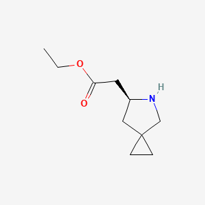 Ethyl 2-[(6S)-5-azaspiro[2.4]heptan-6-yl]acetate