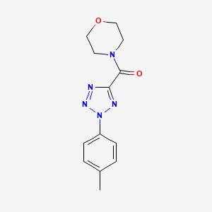 molecular formula C13H15N5O2 B2473049 吗啉基(2-(对甲苯基)-2H-四唑-5-基)甲酮 CAS No. 1396685-02-1