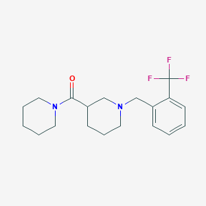 molecular formula C19H25F3N2O B247305 3-(1-Piperidinylcarbonyl)-1-[2-(trifluoromethyl)benzyl]piperidine 