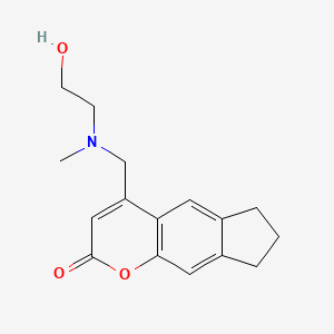 4-(((2-hydroxyethyl)(methyl)amino)methyl)-7,8-dihydrocyclopenta[g]chromen-2(6H)-one