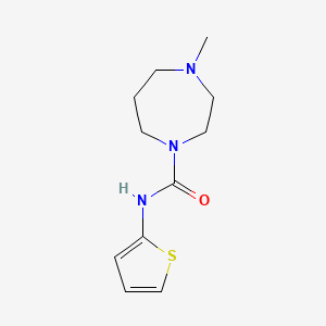 4-methyl-N-(thiophen-2-yl)-1,4-diazepane-1-carboxamide