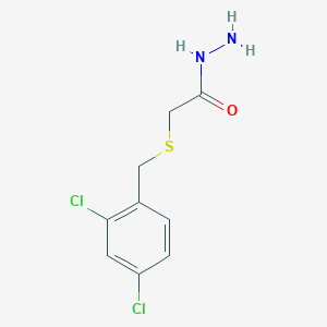 molecular formula C9H10Cl2N2OS B2473065 2-[(2,4-Dichlorobenzyl)thio]acetohydrazide CAS No. 669728-89-6