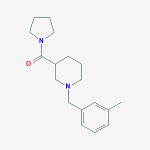 1-(3-Methylbenzyl)-3-(1-pyrrolidinylcarbonyl)piperidine