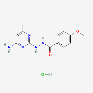 N'-(4-amino-6-methylpyrimidin-2-yl)-4-methoxybenzohydrazide hydrochloride