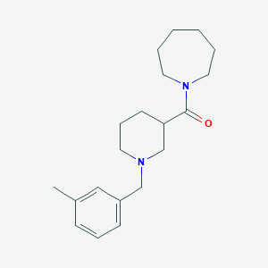 molecular formula C20H30N2O B247308 1-{[1-(3-Methylbenzyl)-3-piperidinyl]carbonyl}azepane 