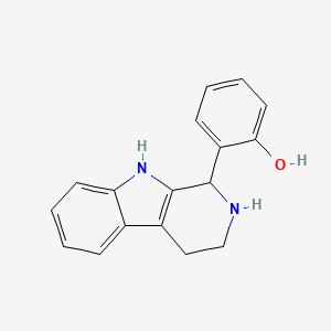 molecular formula C17H16N2O B2473085 2-(2,3,4,9-tetrahydro-1H-beta-carbolin-1-yl)phenol CAS No. 404925-69-5