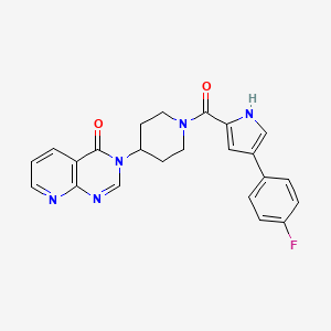 3-(1-(4-(4-fluorophenyl)-1H-pyrrole-2-carbonyl)piperidin-4-yl)pyrido[2,3-d]pyrimidin-4(3H)-one