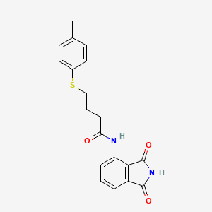 N-(1,3-dioxoisoindolin-4-yl)-4-(p-tolylthio)butanamide