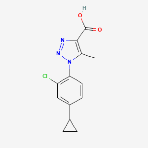 1-(2-chloro-4-cyclopropylphenyl)-5-methyl-1H-1,2,3-triazole-4-carboxylic acid