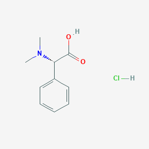 molecular formula C10H14ClNO2 B2473132 (S)-alpha-(Dimethylamino)benzeneacetic acid HCl CAS No. 1353887-53-2