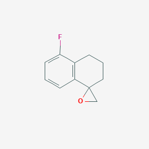 molecular formula C11H11FO B2473139 8-Fluorospiro[2,3-dihydro-1H-naphthalene-4,2'-oxirane] CAS No. 2248391-04-8