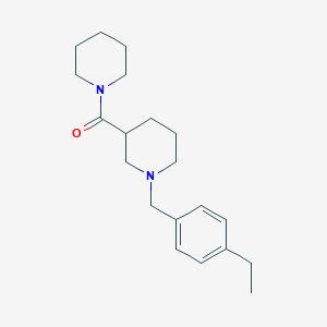 molecular formula C20H30N2O B247317 1-(4-Ethylbenzyl)-3-(1-piperidinylcarbonyl)piperidine 