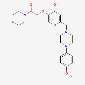 2-((4-(4-methoxyphenyl)piperazin-1-yl)methyl)-5-(2-morpholino-2-oxoethoxy)-4H-pyran-4-one