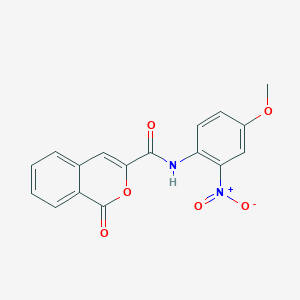 molecular formula C17H12N2O6 B2473186 N-(4-methoxy-2-nitrophenyl)-1-oxo-1H-isochromene-3-carboxamide CAS No. 900873-61-2