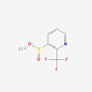 molecular formula C6H3F3LiNO2S B2473189 Lithium(1+) ion 2-(trifluoromethyl)pyridine-3-sulfinate CAS No. 2172444-80-1