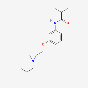2-Methyl-N-[3-[[1-(2-methylpropyl)aziridin-2-yl]methoxy]phenyl]propanamide