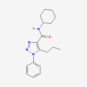 N-cyclohexyl-1-phenyl-5-propyl-1H-1,2,3-triazole-4-carboxamide