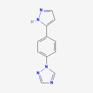 1-[4-(1H-pyrazol-5-yl)phenyl]-1H-1,2,4-triazole