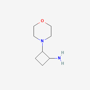 2-Morpholinocyclobutan-1-amine