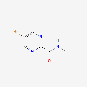 molecular formula C6H6BrN3O B2473223 5-溴-N-甲基嘧啶-2-甲酰胺 CAS No. 1346819-04-2