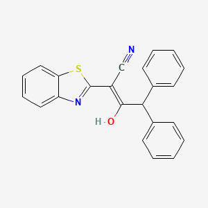 (Z)-2-(benzo[d]thiazol-2-yl)-3-hydroxy-4,4-diphenylbut-2-enenitrile