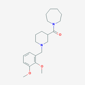 molecular formula C21H32N2O3 B247323 1-{[1-(2,3-Dimethoxybenzyl)-3-piperidinyl]carbonyl}azepane 