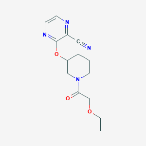 3-((1-(2-Ethoxyacetyl)piperidin-3-yl)oxy)pyrazine-2-carbonitrile