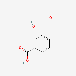 molecular formula C10H10O4 B2473236 3-(3-Hydroxyoxetan-3-yl)benzoic acid CAS No. 2241139-57-9