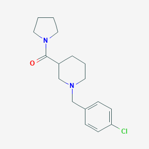 molecular formula C17H23ClN2O B247324 1-(4-Chlorobenzyl)-3-(1-pyrrolidinylcarbonyl)piperidine 