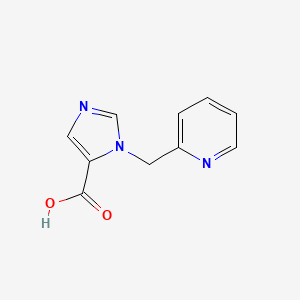 molecular formula C10H9N3O2 B2473240 1-(Pyridin-2-ylmethyl)-1H-imidazole-5-carboxylic acid CAS No. 96691-34-8