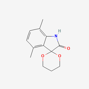 4',7'-dimethylspiro[1,3-dioxane-2,3'-indol]-2'(1'H)-one