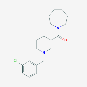 1-{[1-(3-Chlorobenzyl)-3-piperidinyl]carbonyl}azepane