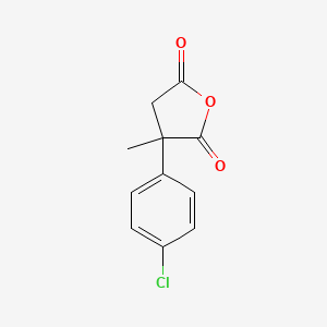 molecular formula C11H9ClO3 B2473254 3-(4-Chlorophenyl)-3-methyloxolane-2,5-dione CAS No. 1094333-80-8