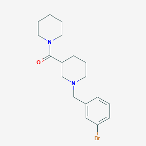 molecular formula C18H25BrN2O B247326 1-(3-Bromobenzyl)-3-(1-piperidinylcarbonyl)piperidine 