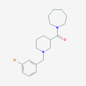 1-{[1-(3-Bromobenzyl)-3-piperidinyl]carbonyl}azepane