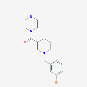 molecular formula C18H26BrN3O B247328 1-{[1-(3-Bromobenzyl)-3-piperidinyl]carbonyl}-4-methylpiperazine 