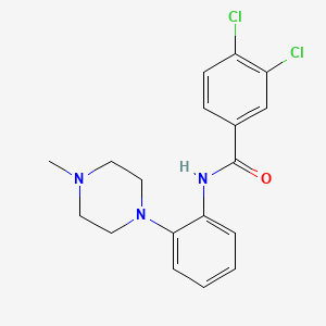 molecular formula C18H19Cl2N3O B2473286 3,4-二氯-N-[2-(4-甲基哌嗪-1-基)苯基]苯甲酰胺 CAS No. 400076-98-4