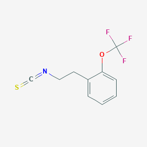 molecular formula C10H8F3NOS B2473287 2-(三氟甲氧基)苯乙基异硫氰酸酯 CAS No. 1027513-73-0