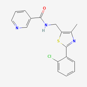 N-((2-(2-chlorophenyl)-4-methylthiazol-5-yl)methyl)nicotinamide