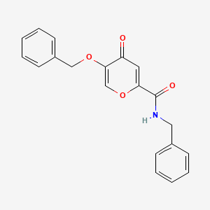 molecular formula C20H17NO4 B2473292 N-benzyl-5-(benzyloxy)-4-oxo-4H-pyran-2-carboxamide CAS No. 1021060-07-0
