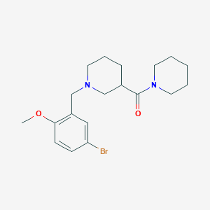 molecular formula C19H27BrN2O2 B247330 1-(5-Bromo-2-methoxybenzyl)-3-(1-piperidinylcarbonyl)piperidine 