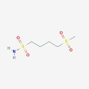 molecular formula C5H13NO4S2 B2473302 4-Methanesulfonylbutane-1-sulfonamide CAS No. 2094341-16-7