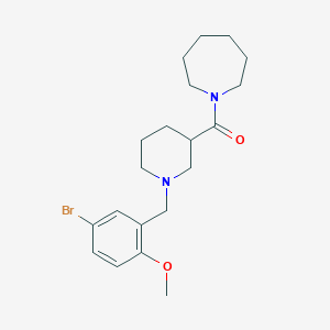 1-{[1-(5-Bromo-2-methoxybenzyl)-3-piperidinyl]carbonyl}azepane