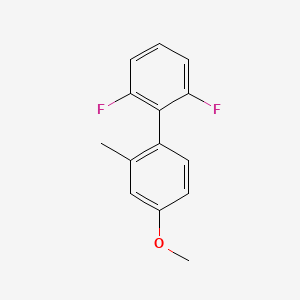molecular formula C14H12F2O B2473314 1-(2,6-Difluorophenyl)-4-methoxy-2-methylbenzene CAS No. 1445086-83-8