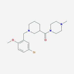 molecular formula C19H28BrN3O2 B247332 1-{[1-(5-Bromo-2-methoxybenzyl)-3-piperidinyl]carbonyl}-4-methylpiperazine 