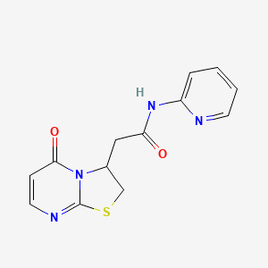 2-(5-oxo-3,5-dihydro-2H-thiazolo[3,2-a]pyrimidin-3-yl)-N-(pyridin-2-yl)acetamide