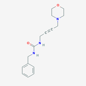 molecular formula C16H21N3O2 B2473341 1-Benzyl-3-(4-morpholinobut-2-yn-1-yl)urea CAS No. 1396685-87-2