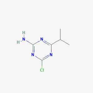 molecular formula C6H9ClN4 B2473345 4-氯-6-异丙基-1,3,5-三嗪-2-胺 CAS No. 188624-04-6